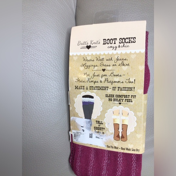 Britt’s Knits boot socks - Picture 2 of 2
